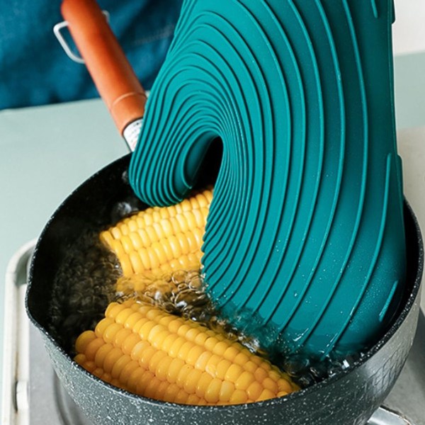 Silikoniuunikäsineet täydelliset leivontaan ruoanlaittoon Tikattu sininen KLB