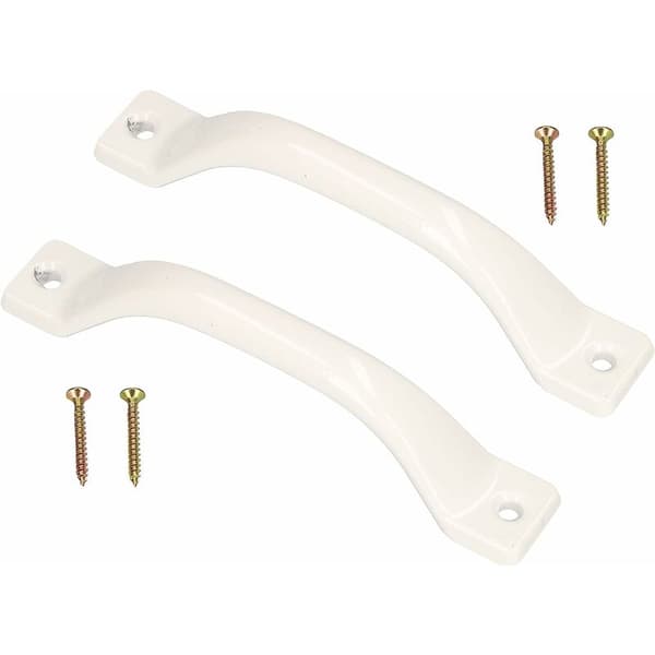 Sæt med 2 hvide møbelgreb 140 mm hvid KLB