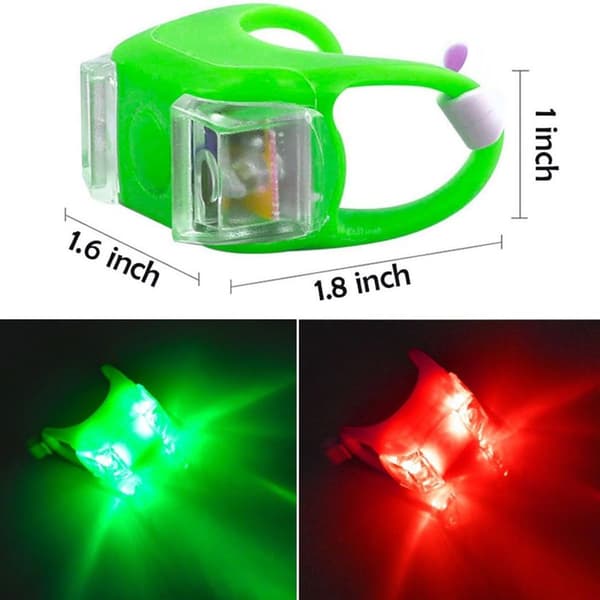 2-pack röda och gröna LED-navigeringsljus för båt kajak