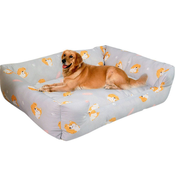 Kjølende hund seng sommer sove kul is silke seng for S(17.72x13.78) KLB