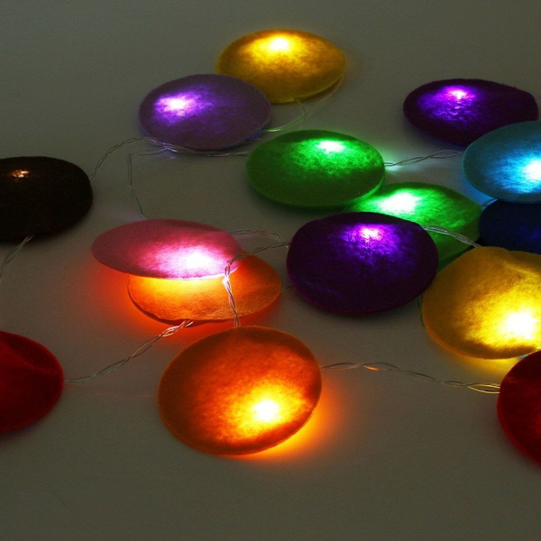 300CM 20LED inomhus ljusslinga runda fleece-lampor för KLB