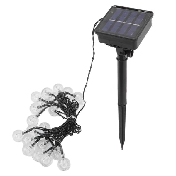 Solcelle Ball String Lights 20 LED 2 Moduser IP65 Vanntett Solar KLB