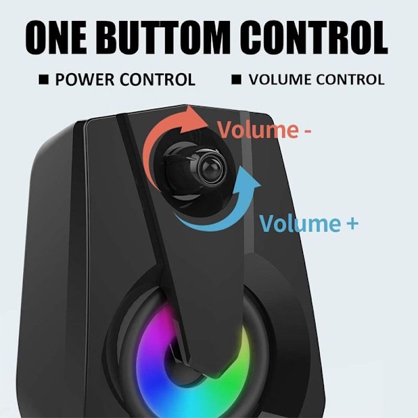 Tietokonekaiuttimet, stereo 2.0 USB-multimediakaiuttimet