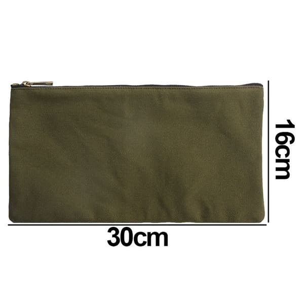 Canvas pennfodral/pennfodral/pennfodral, robust och grön KLB