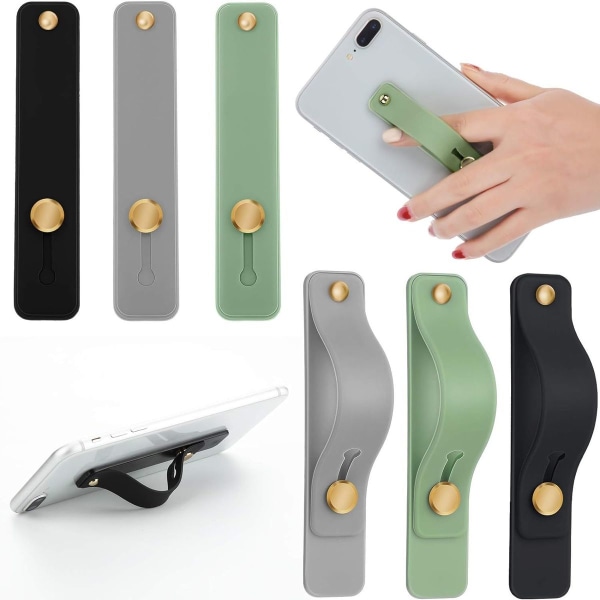 Avtagbar mobiltelefonhållare med stativ, elastisk mobiltelefon, förtrollande färger