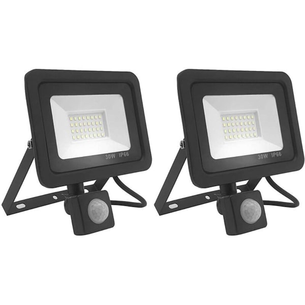 2 kpl 30W LED-valonheittimellä varustetut valonheittimet, 2700LM, 6000K, IP66 vedenpitävä, LED-kpl