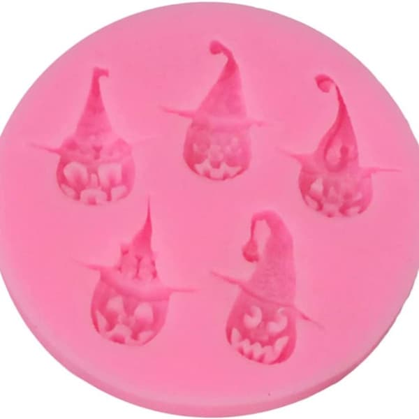 Paket med 3 pumpaformer Halloween rosa former
