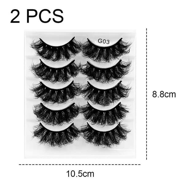 Teko-ripset Puhkeat Teko-ripset Pitkät Volume Fake Eye Style 2