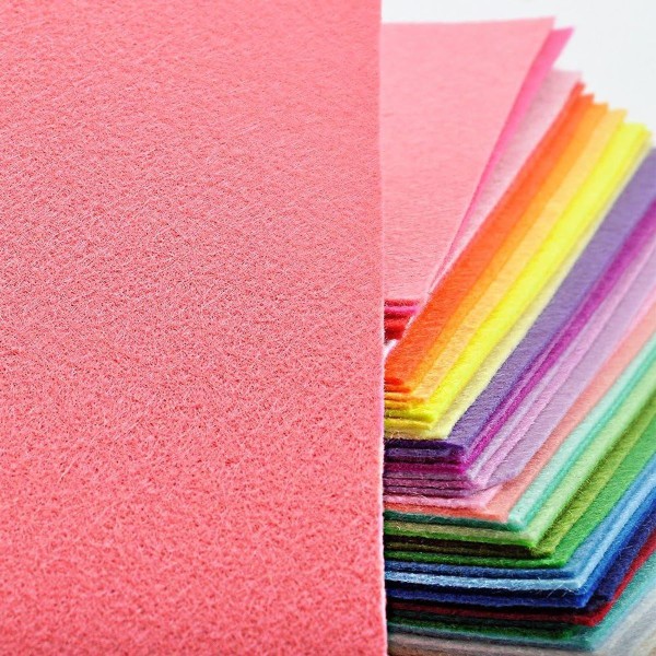 UOUNE värikäs huopakangas 60 väriä värikkäitä huopalakanoita 20 x 30 cm käsityöhuopa