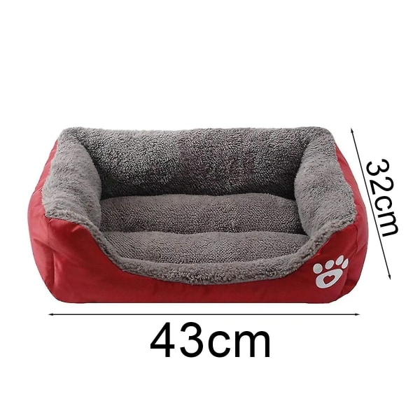 Hundeseng, Vaskbar Hundesofa, Kæledyr Hund Katteseng, S: 45 x 35 x 12cm KLB