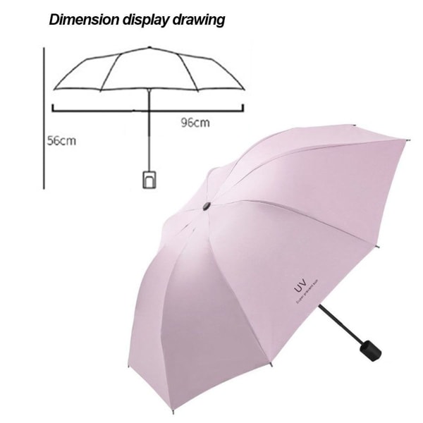 Windproof Travel Umbrella - Compact and Foldable - Inverted Umbrella - Pink KLB