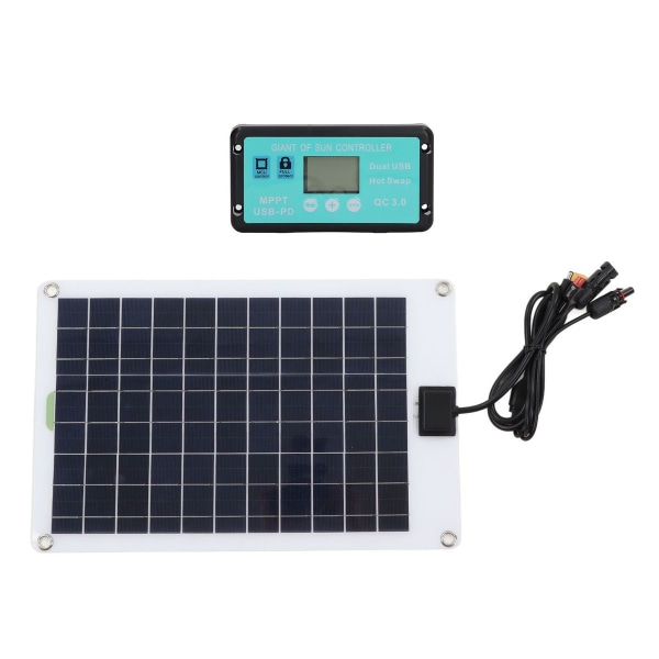 Solpaneler 1 for 5 50W Solpanel Batterilader med KLB