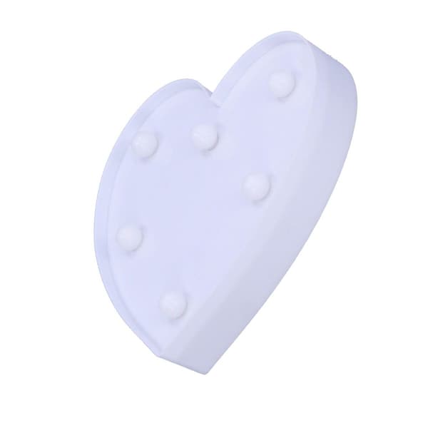 LED Hjerteformet Lys 6LED Chip Lille Nattelys til KLB