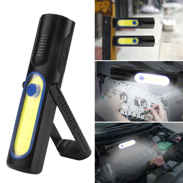 USB-ladet LED arbeidslampe COB arbeidslys med magnet KLB