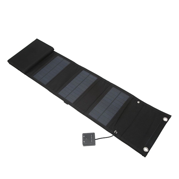 25W 5V Fällbar Solcellsladdare Kit 8x Solpaneler med KLB