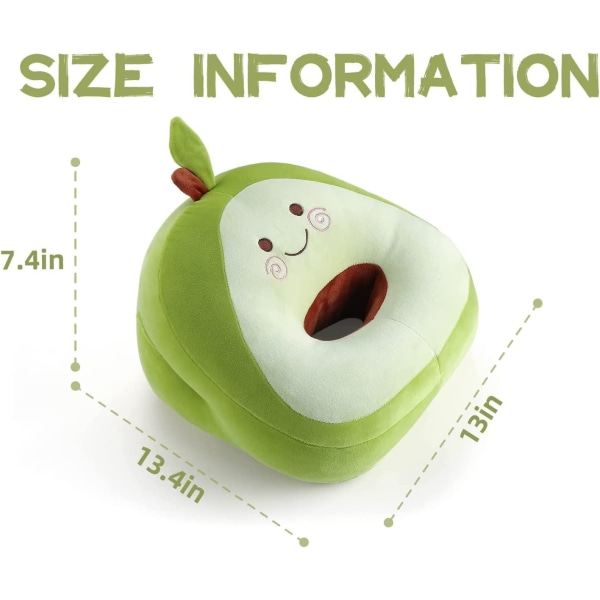 Avocado Office Cervical Pain Relief Neck Contour Support Nap Sleep Toy Pillow,Stuffed Plush Toy for Kids Girls Memory Foam Cute Pillows for Sleeping