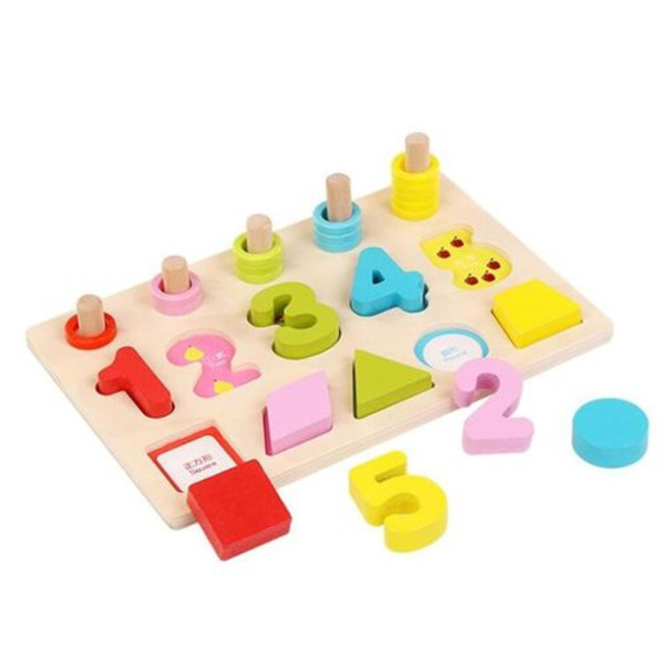 Montessori Matematik Leksaker för Barn Digital Parning Lärande Förskole Räknebräda