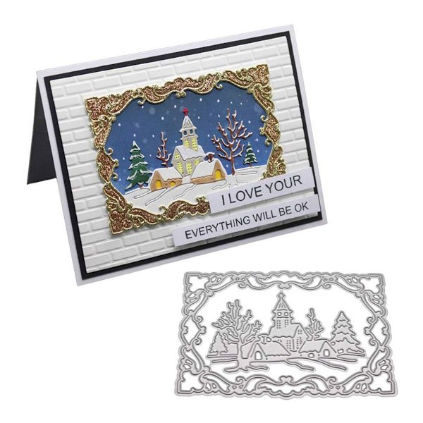 Jule Vinter Metall Stanseform Stencil DIY KLB