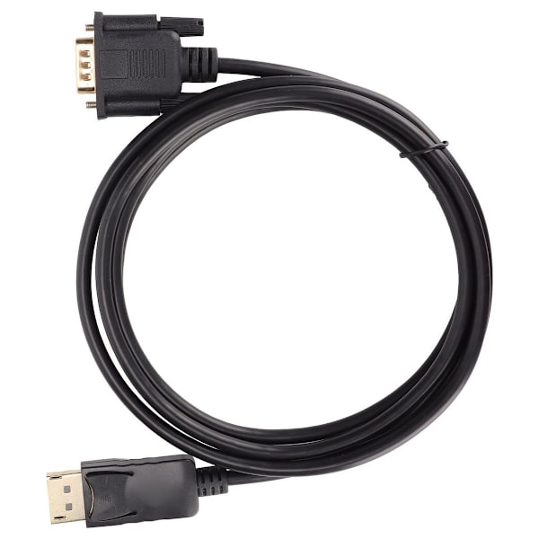 DP till VGA-adapterkabel, hane till hane, HD 1080p, guldpläterad KLB