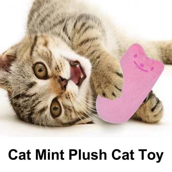 3-pack katt leksaker plysch katt tuggleksak tänder rengöring rosa KLB