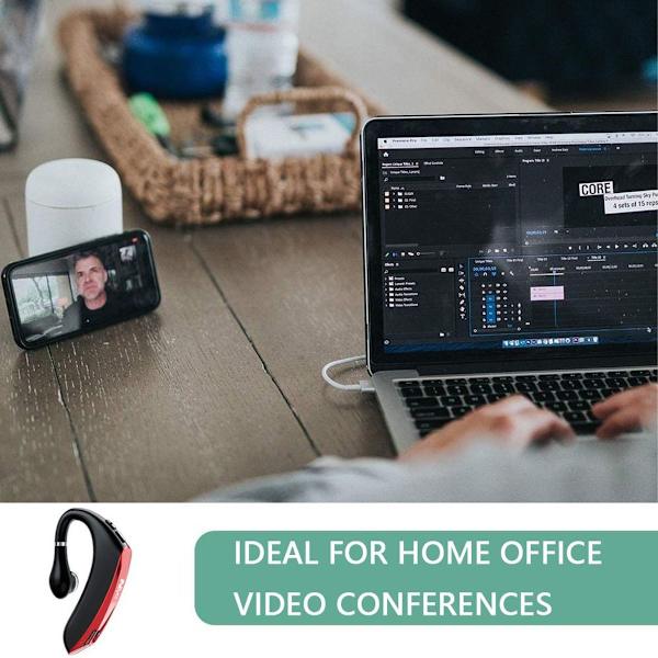 Bluetooth-ørepropper Trådløst Monaural Business Headset Sort + Rød