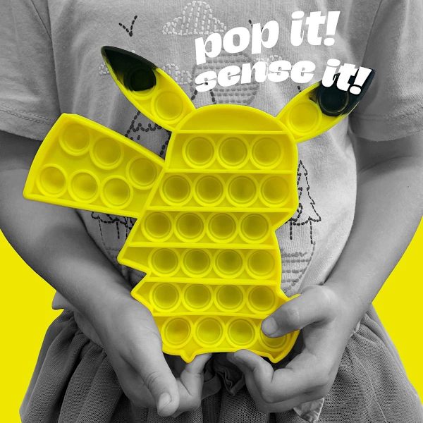 Pikachu - Pop Fidget-leksak för barn och vuxna - Stressavlastande Fidget - KLB