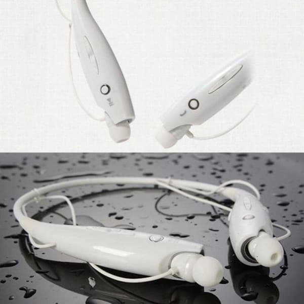 Stereo støjreducerende headset trådløst Bluetooth headset hvid