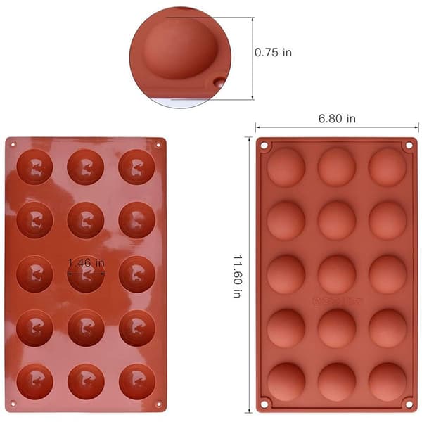 15 hulrom silikonform 3 pakker bakeform for