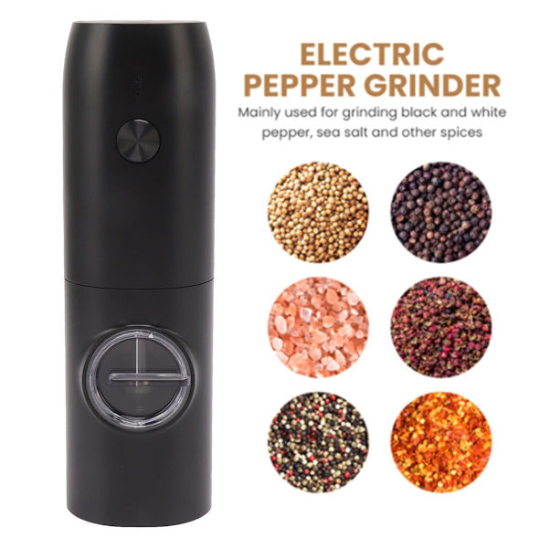 Elektrisk pepparkvarn, justerbar grovhet, USB KLB