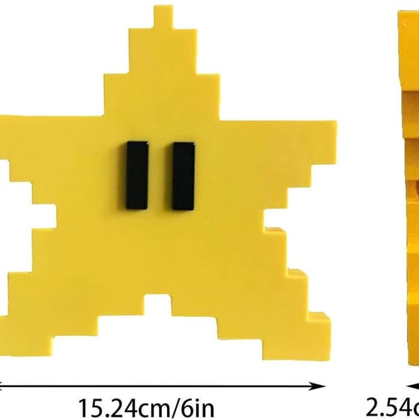 Stjerne juletræstop, stjerne, 3D stjerneform, juletræ, dekorative pixels