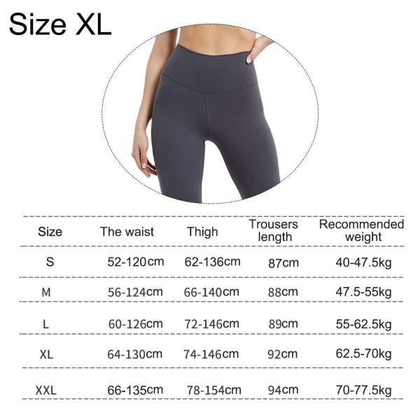 YOGA Women's Naked Feeling Training Pants - Comfortable XL KLB