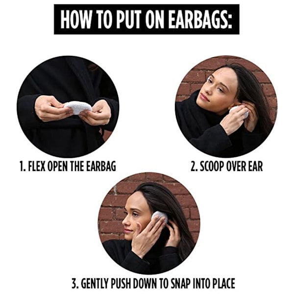 Earbags Bandless Korvalämmittimet/Korvasuojat Talvi Korvalämmittimet Miehille Punainen