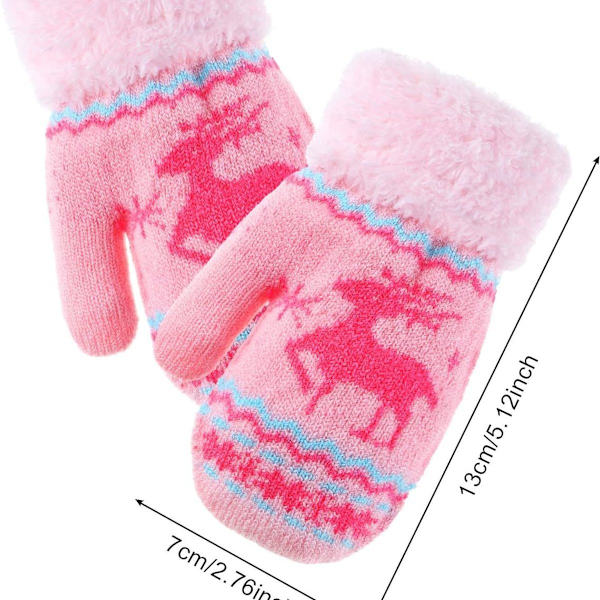 12' x 2,75 Barn Fingerlösa Vantar Höst Vinter Varma Vantar KLB