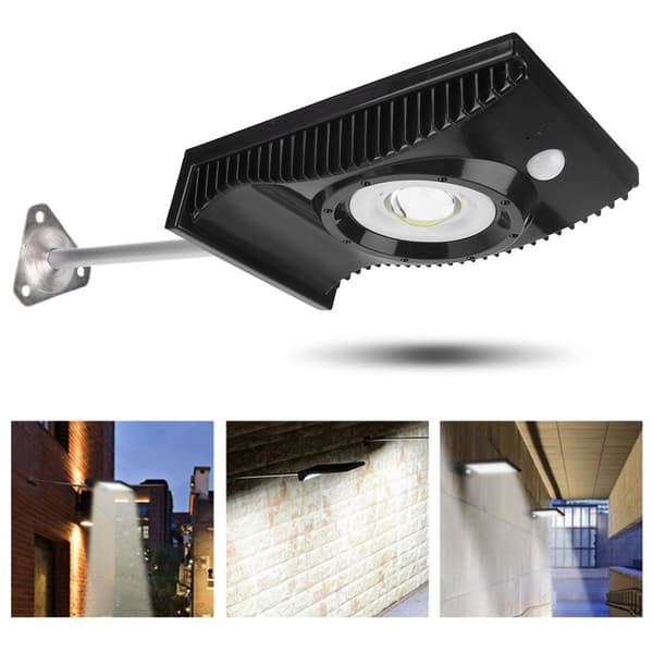 Vattentät trädgård/gård solcellsdriven utomhus sensor LED KLB