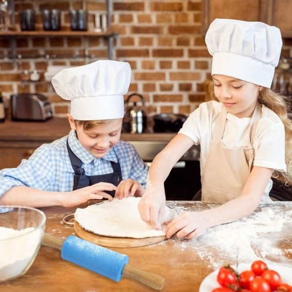 2 st Silikon Kavel Rullande Kavel Non-Stick Grön Blå KLB