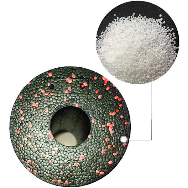 Faskievals Standard Medium-Hård Længde 30 cm Diameter 15 cm Sort Rød