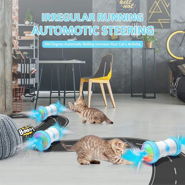 Interaktiv elektrisk kattleksak, USB-laddningsbar interaktiv KLB