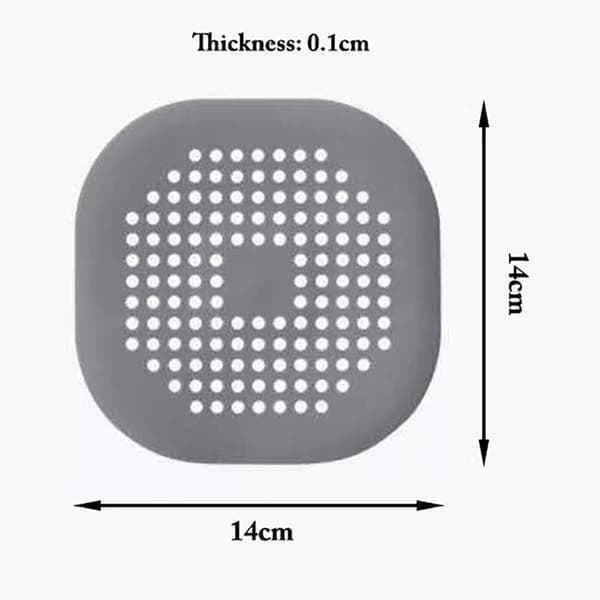Avløpsfilter, 6-pakning, avløpshårvask, avløpsrist, badekar, hårsil, vask KLB