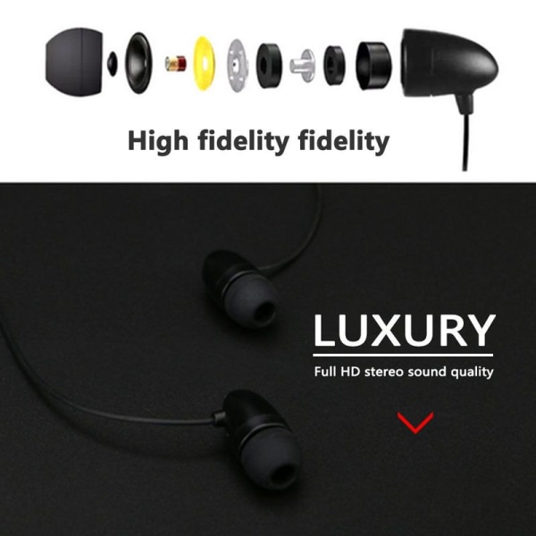 Bluetooth høretelefoner, trådløs Bluetooth 4.0 krave hvid