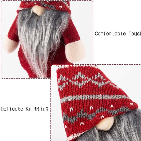 Jule Faceless Dukke Gnome Skæg Dukke Julepynt til Rød KLB