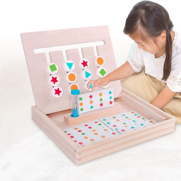 Montessori-lelut, graafiset väriluokittelulelut, leikkikuutiot KLB:lle