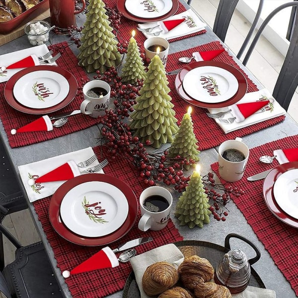 Mini julehatter, julebestikkholdere, mini julehatter for