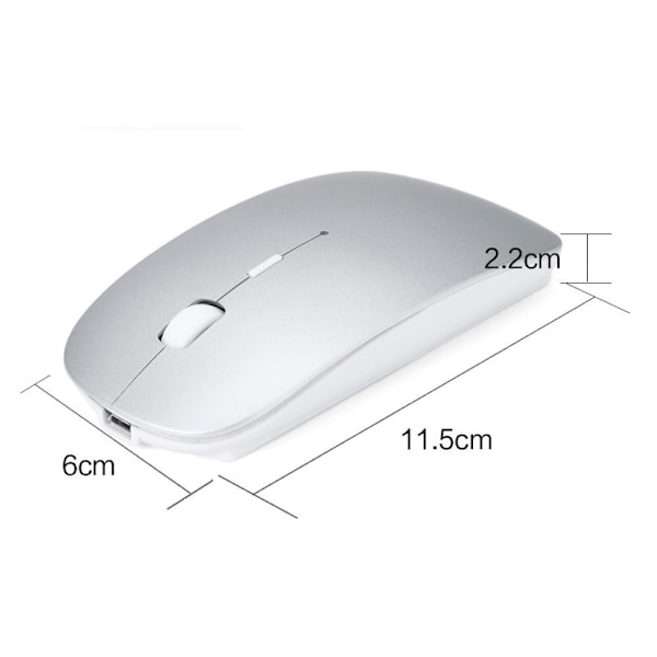 Oppladbar Bluetooth-mus for bærbar PC og nettbrett
