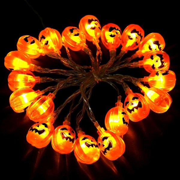 Halloween Gresskar Lys Fe LED Strengelys 6.56ft KLB