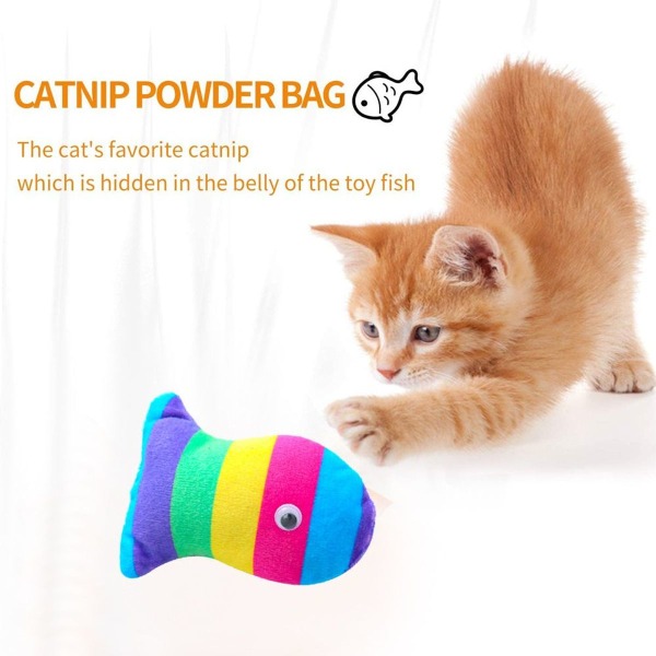 3 st fiskleksaker för katter Catnip tuggleksaker Style1 KLB