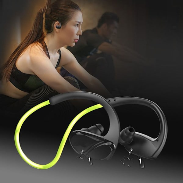 Bluetooth-kuulokkeet, hikin-kestävät, Bluetooth, vihreät