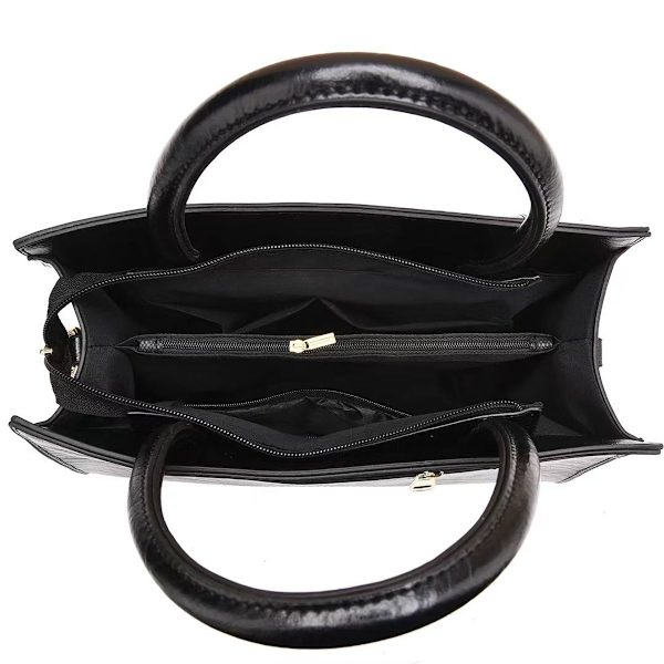 Retro håndveske for mamma, stor kapasitet og elegant skulderveske