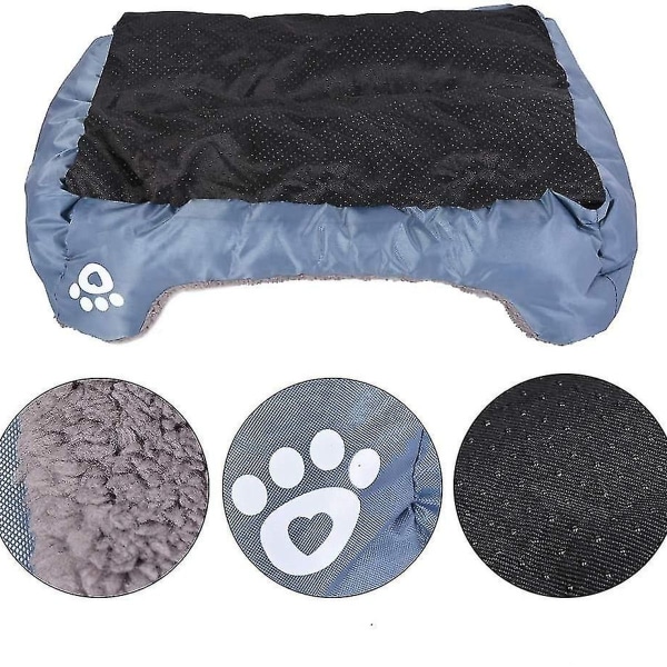 Hundeseng Vaskbar Hundesofa Kjæledyr Hund Katteseng 45x35x12cm KLB