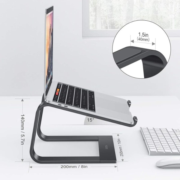 Ergonomiskt laptopställ, avtagbart laptopställ värmeavledning