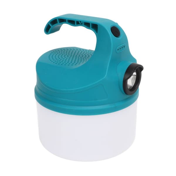 Campinglys, USB-lading, LED-lommelykt, Bluetooth-høyttaler KLB